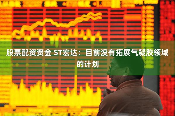 股票配资资金 ST宏达：目前没有拓展气凝胶领域的计划